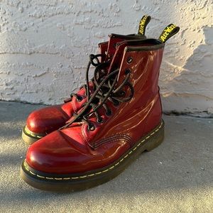 Blood Red Dr. Martens Sz. Ladies 8